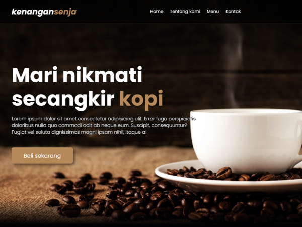 Website Kedai Kopi